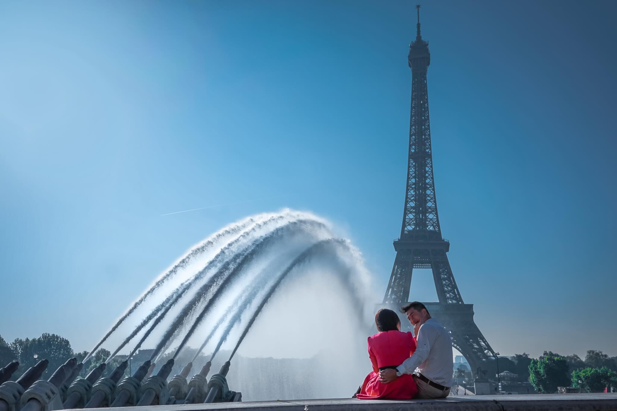 the Eiffel Tower - photoshoot